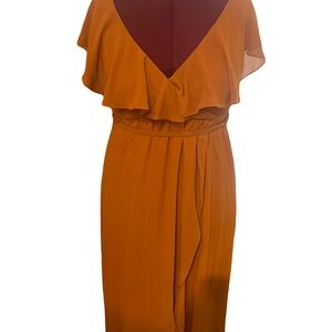 Baltic Born burnt Orange Ruffle Dress